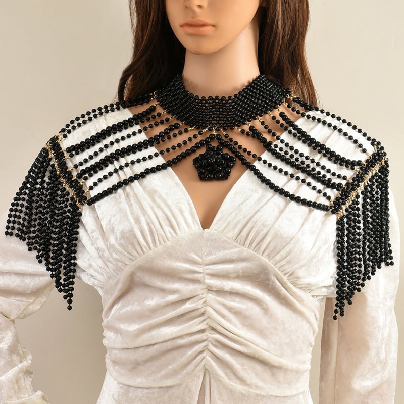 Bijuterii transfrontaliere europene și americane pentru femei, țesute cu flori, ținută, vânzare fierbinte, nou, țesut, șal, colier cu lanț de corp