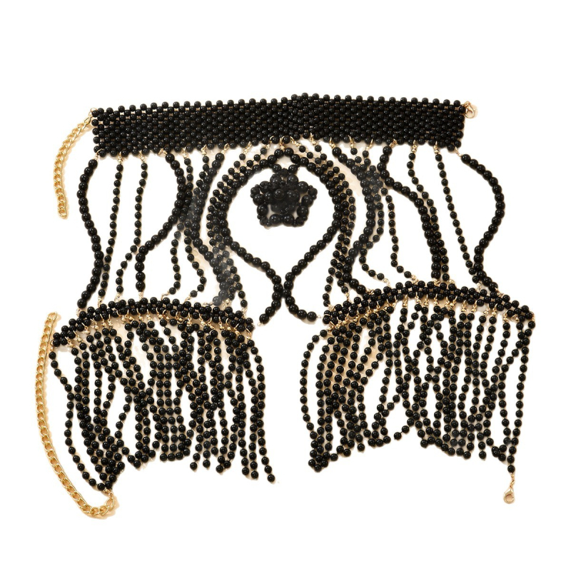 Bijuterii transfrontaliere europene și americane pentru femei, țesute cu flori, ținută, vânzare fierbinte, nou, țesut, șal, colier cu lanț de corp