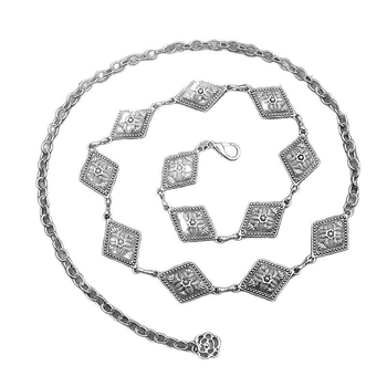 Νέα σκαλιστή γεωμετρική ρετρό αλυσίδα μέσης για γυναίκες διασυνοριακό μέταλλο κομψό ευέλικτο δυτικό κλασικό εργοστάσιο άμεση πώληση