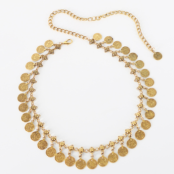 Etnilise stiili metallist vöökett naistele seelikuga, retro mitmekülgne boheemlaslik tantsukleitide dekoratiivne vöö aksessuaarid