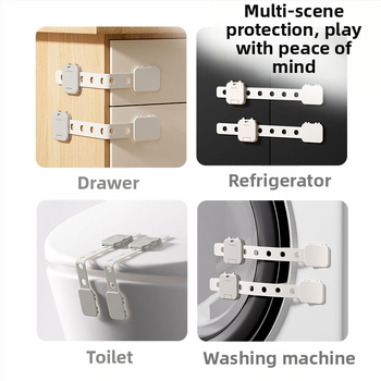 Детска предпазна ключалка за чекмедже, за да се предотврати отварянето на шкафа от бебе, предпазна ключалка против прищипване за бебе, заключване на вратата на бебешкия шкаф