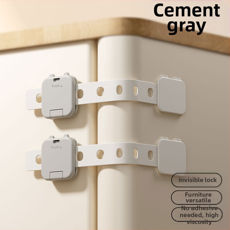 Детска предпазна ключалка за чекмедже, за да се предотврати отварянето на шкафа от бебе, предпазна ключалка против прищипване за бебе, заключване на вратата на бебешкия шкаф