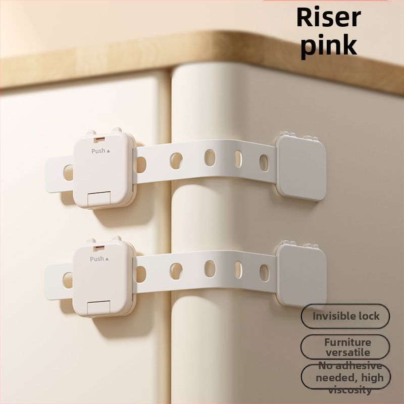 Детска предпазна ключалка за чекмедже, за да се предотврати отварянето на шкафа от бебе, предпазна ключалка против прищипване за бебе, заключване на вратата на бебешкия шкаф