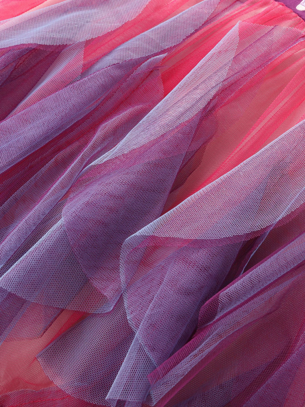 Rochie de toamnă cu mânecă lungă, casual, cu unicorn, brodat cu desene animate, din bumbac, cu tiv neregulat, până la genunchi, LH1734