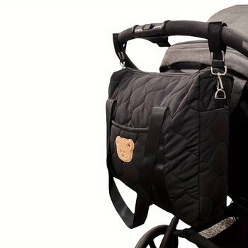 Szerethető Medvés Múmia Kézitáska Többfunkciós Baba Autós Tárolótáska Cumisüveg Pelenkákhoz és Ruhákhoz