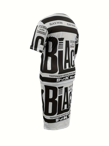 Νέο καλοκαιρινό ευρωπαϊκό και αμερικανικό φόρεμα με στρογγυλή λαιμόκοψη, άνετο, μοντέρνο, χαλαρό σχέδιο με γράμματα, ευέλικτη εκτύπωση