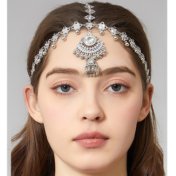 „Amazon“ europietiški ir amerikietiški aukščiausios klasės galvos apdangalai, retro etninio stiliaus antakių pakabukas, elegantiška kaktos grandinėlė moterims, didmeninė prekyba