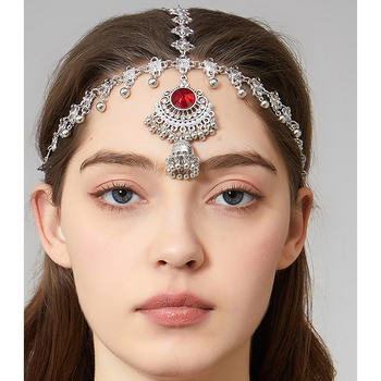 „Amazon“ europietiški ir amerikietiški aukščiausios klasės galvos apdangalai, retro etninio stiliaus antakių pakabukas, elegantiška kaktos grandinėlė moterims, didmeninė prekyba