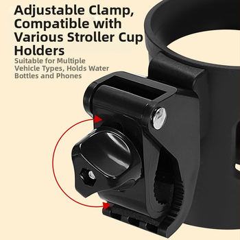 Vaikiško vežimėlio buteliuko laikiklis Mobiliojo telefono laikiklis Vaikiški automobilio priedai Dviračio greito atleidimo vandens buteliuko laikiklis Vandens puodelio laikiklis