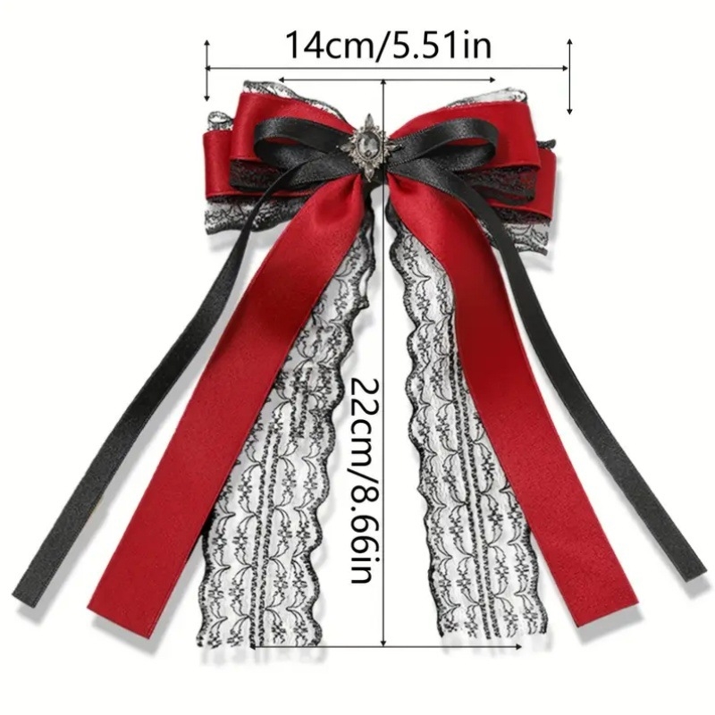 Nou transfrontalier dulce stil negru arc de păr cu fundă elegant retro Lolita pălării elegante prințesă costum de modă