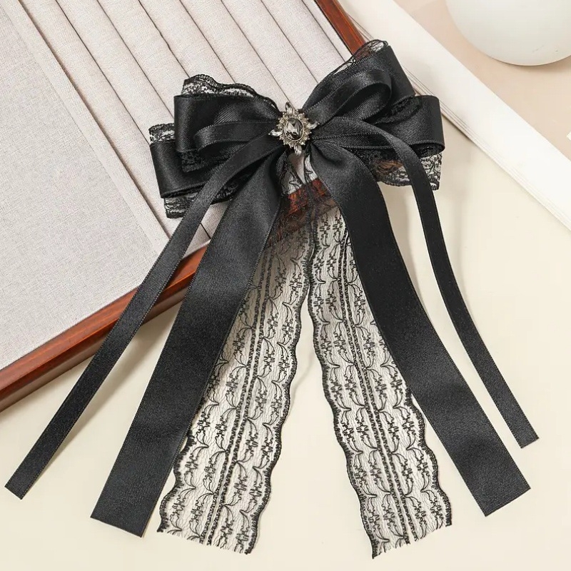 Nou transfrontalier dulce stil negru arc de păr cu fundă elegant retro Lolita pălării elegante prințesă costum de modă