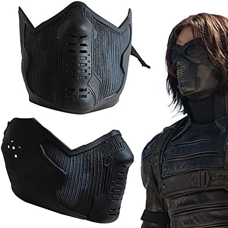 Μάσκα περιφερειακών Avengers Winter Soldier για το Halloween, μάσκα latex winter warrior, καπέλο Captain America