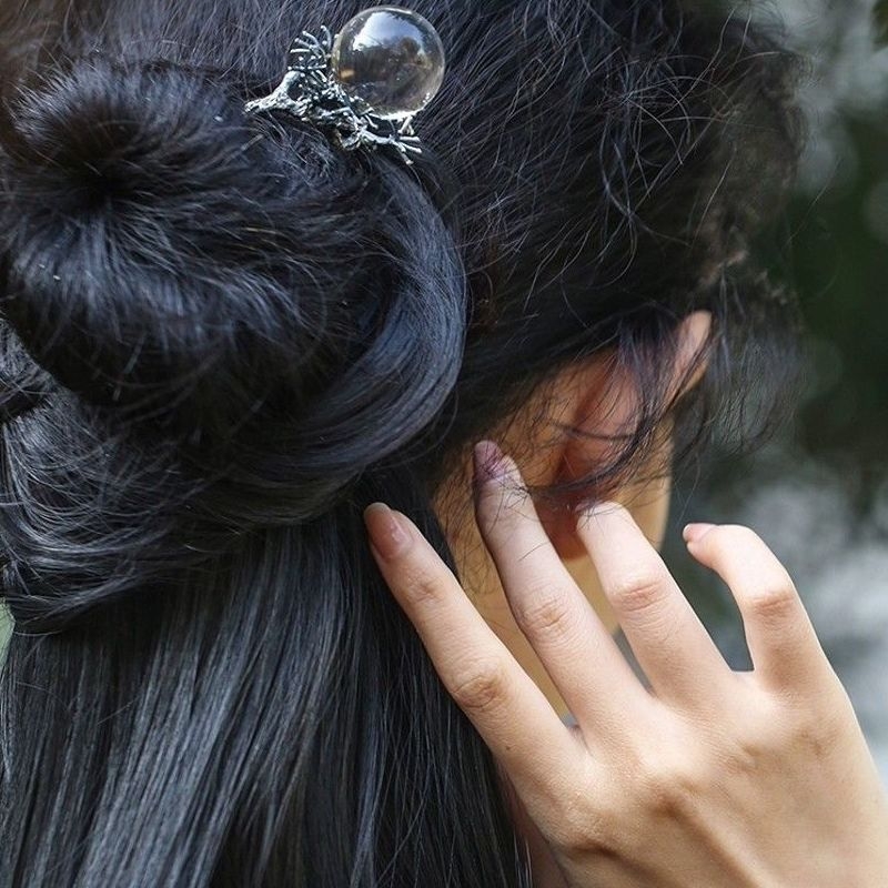 Originalus kinų stiliaus dizainerio dizainas: mėnulio šviesa pušyne – naujas kinų stiliaus plaukų segtukas