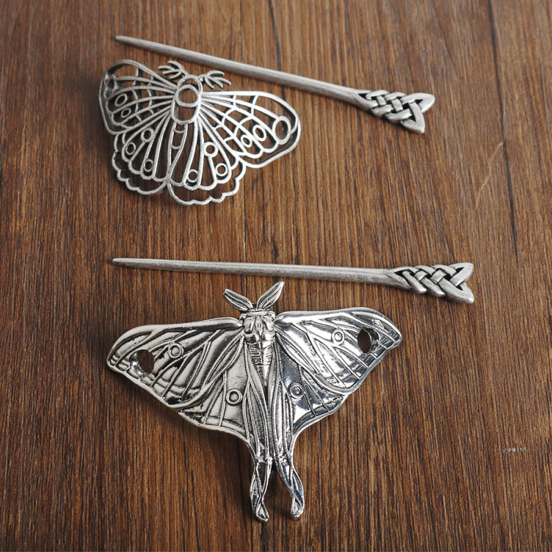 Naujas tarpvalstybinis tuščiaviduris drugelio plaukų segtukas, rafinuotas nišinis keltų drakono mazgo metalinis plaukų segtukas, pažangūs plaukų aksesuarai