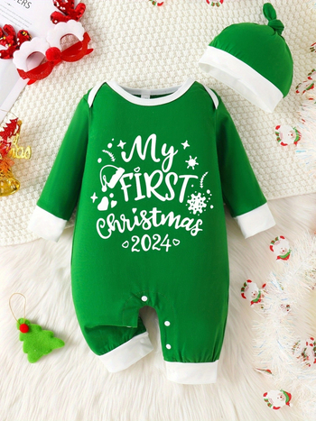 Διασυνοριακό INS νεογέννητα μωρά αγόρια και κορίτσια χριστουγεννιάτικη επιστολή διακοπών με μακρυμάνικο ανοιχτό αρχείο, ενωμένο καπέλο αναρρίχησης