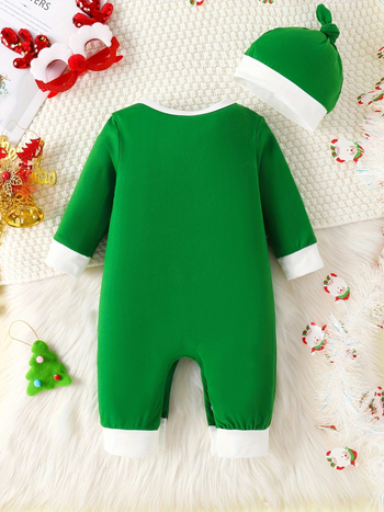 Διασυνοριακό INS νεογέννητα μωρά αγόρια και κορίτσια χριστουγεννιάτικη επιστολή διακοπών με μακρυμάνικο ανοιχτό αρχείο, ενωμένο καπέλο αναρρίχησης