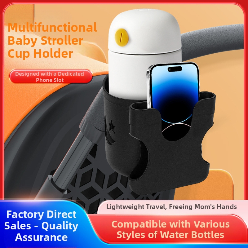 Univerzálny držiak na poháre pre detský kočík, držiak na poháre dva v jednom, držiak na bicykel z plastu, držiak na mobilný telefón, držiak na poháre na kočík, držiak na fľaše