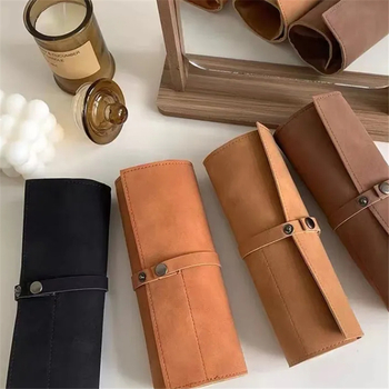 Vienspalvis sulankstomas matinės odos dirželio maišelis, tinkantis „Apple Watch iwatch78“, su laikymo krepšiu.