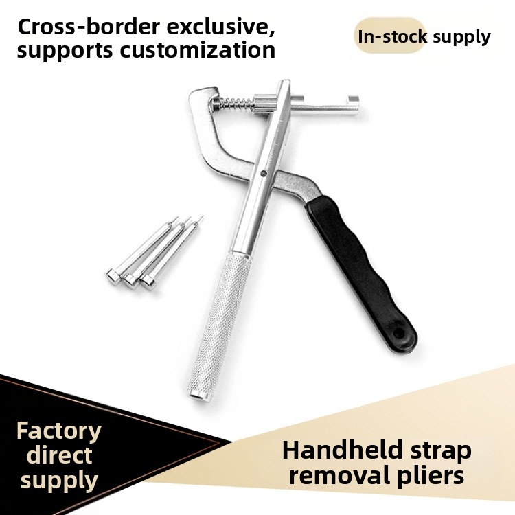 Kellaparandustööriist, käeshoitavad rihma eemaldamise tangid, metallist kellatõmbaja, käevõru reguleerija, kellarihma eemaldamise seade