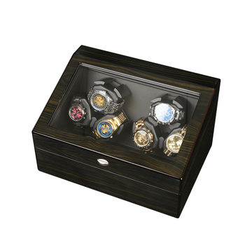 „Tan Yun Zhiyuan“ aukštos klasės juodo riešuto rašto laikrodžių purtyklė, ryškių dažų automatinė grandinėlės variklio dėžutė, laikrodžių rotoriaus laikrodžių dėžutė