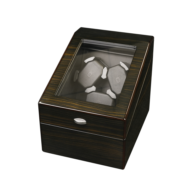 „Tan Yun Zhiyuan“ aukštos klasės juodo riešuto rašto laikrodžių purtyklė, ryškių dažų automatinė grandinėlės variklio dėžutė, laikrodžių rotoriaus laikrodžių dėžutė