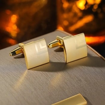 Butoni transfrontalieri de înaltă calitate, din cupru, cu laser, din metal, pentru bărbați, cu nasturi pătrați, de înaltă calitate, pentru cămașă franceză