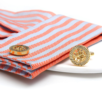 1 чифт на склад 2 цвята по избор кръгли прости изящни кухи френски мъжки копчета за ръкавели XK24027