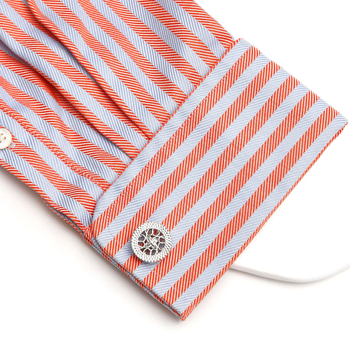 1 чифт на склад 2 цвята по избор кръгли прости изящни кухи френски мъжки копчета за ръкавели XK24027