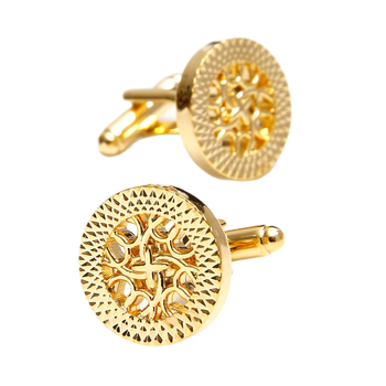 1 чифт на склад 2 цвята по избор кръгли прости изящни кухи френски мъжки копчета за ръкавели XK24027