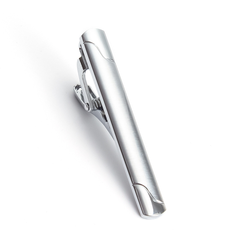 Naujas dengtas auksu šlifuoto metalo sąsagų rinkinys užsienio prekybai Vyriškos kaklaraiščio sąsagos