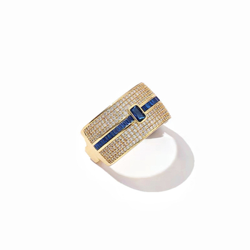 Euroopa ja Ameerika liialdatud ruudukujuline mitmerealine täisteemant-tsirkoonmikroinkrusteeritud lipsuklamber, fikseeritud rõngaga lipsuklamber, moeaksessuaarid meestele