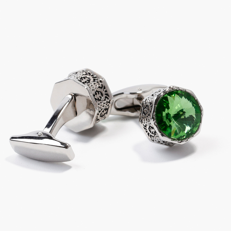 Vyriškos sąsagos, tarpvalstybinės, karštos mados, kūrybingos, išskirtinės, inkrustuotos krištolinės, mėlynos ir žalios spalvos marškinių papuošalai, 1 pora, didmeninė prekyba