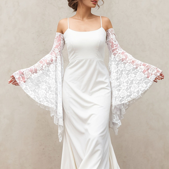 Șal brodat solubil în apă, cu paiete de înaltă calitate, pentru mireasă și domnișoară de onoare, rochie de seară, cheongsam, cu șal de cină