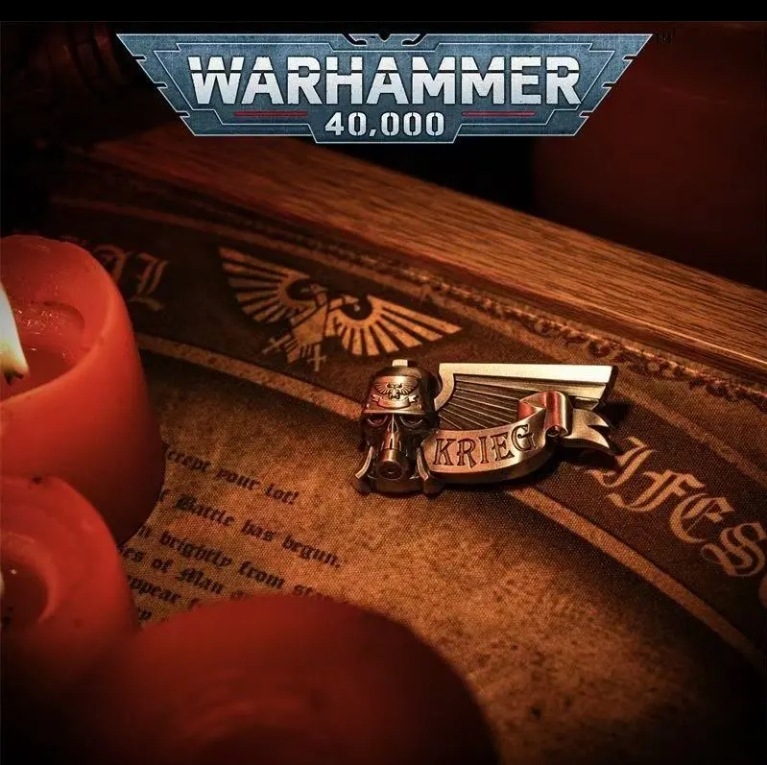Broșă Star Casting Krieg Death Legion Warhammer 40K Peripheral DKK Insignă metalică comemorativă Retro Pin