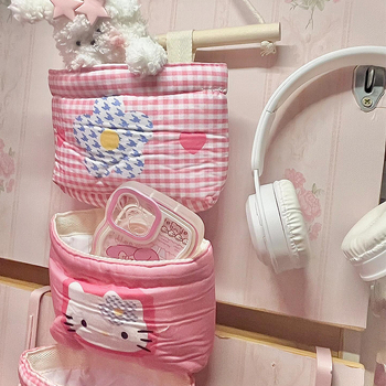 ✅ Hellokitty Hello Kitty Ράφι Κομοδίνου Πάνω Κουκέτα Αποθήκευση σε Κοιτώνα Κρεμαστό Καλάθι Κρεμαστή Τσάντα