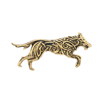 Broșă vintage cu cap de lup pentru bărbați agresivi, face vechiul electrolizat din aliaj, accesorii pentru jachetă de costum, personalizat, animal lup, pin acum