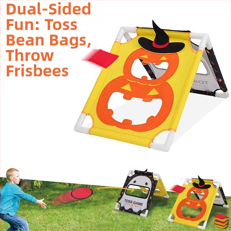 Детска фризби игра с торбичка с пясък, две в едно, дъска за сензорно обучение, реквизит за игра, родител-дете, пикник, фризби мишена