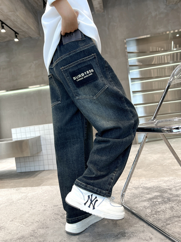 Poiste teksad Laste püksid Stiilsed poiste sügis 2025 uued pikad püksid Kevad ja sügis Suurte laste püksid Trendikad vabaaja püksid