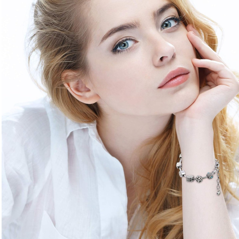 Accesorii de bijuterii DIY en-gros în stoc Panjia Basic Lobster Clamp Snake Bone Silver Bracelet Neted Bracelet