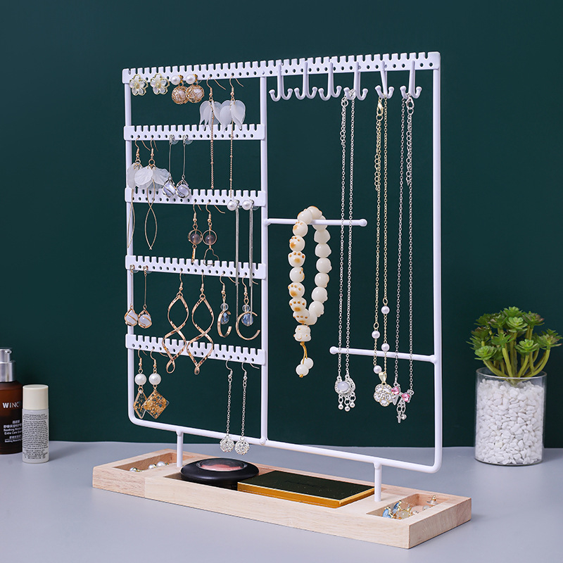 Piiriülesed valmis metallist loomingulised kõrvarõngad, kaelakee, sõrmusealus, ehtepood, pärlitega otseülekande rekvisiitide lett, ehtealus