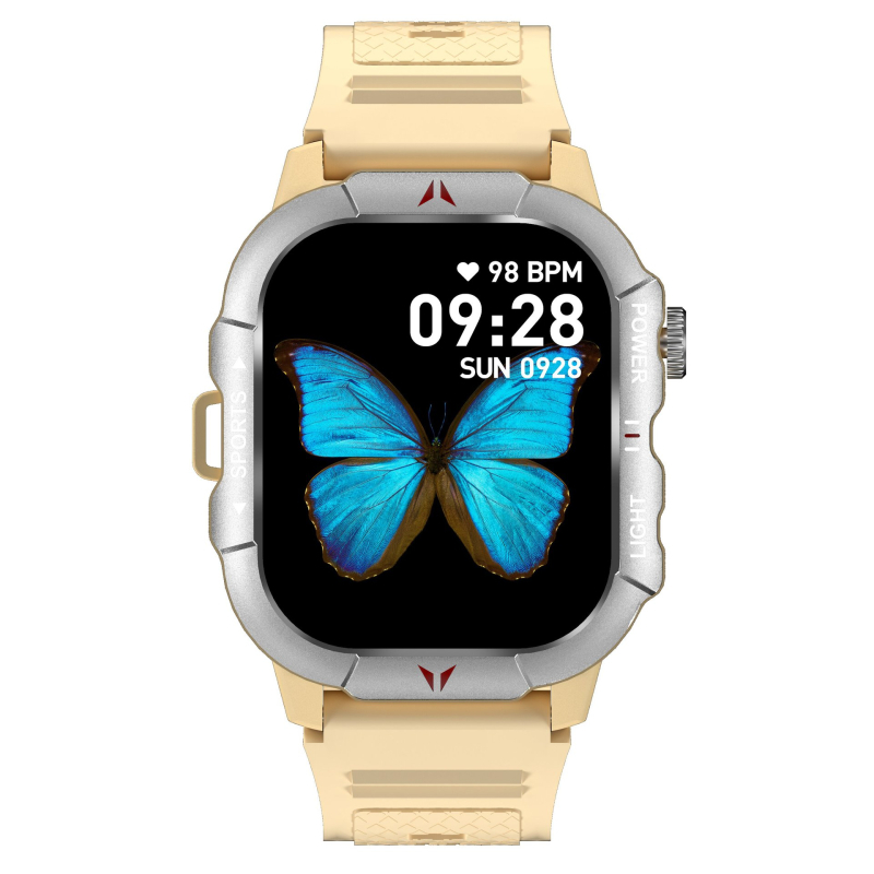 Prekogranični novi elektronički pametni sat za sportove na otvorenom, veliki zaslon, Bluetooth poziv, vodootporni pedometar, praćenje otkucaja srca