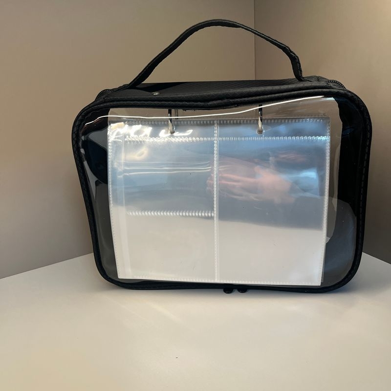Transparent îngroșat fermoar bijuterii depozitare carte cercei cercei colier capacitate mare portabilă bijuterii depozitare cutie sigilată sac