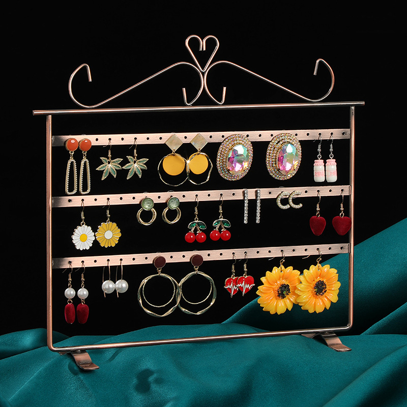 Cercei Display Rack Metal Bijuterii Rack Mare Capacitate Ureche Nail Rack Ureche Clip Bijuterii Depozitare Rack Display Rack Stand Recuzită