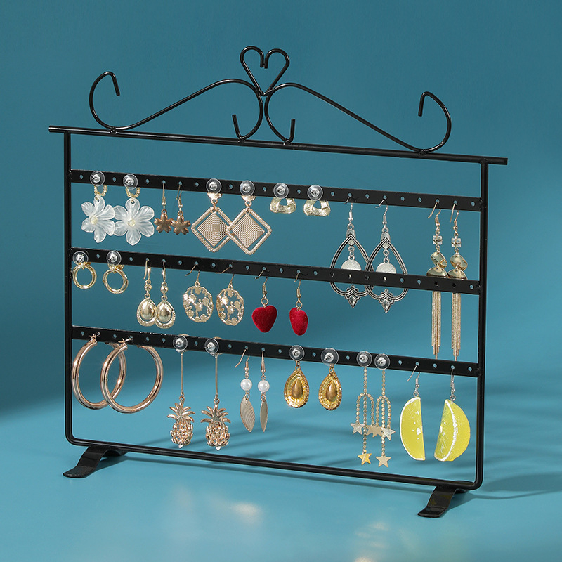 Cercei Display Rack Metal Bijuterii Rack Mare Capacitate Ureche Nail Rack Ureche Clip Bijuterii Depozitare Rack Display Rack Stand Recuzită