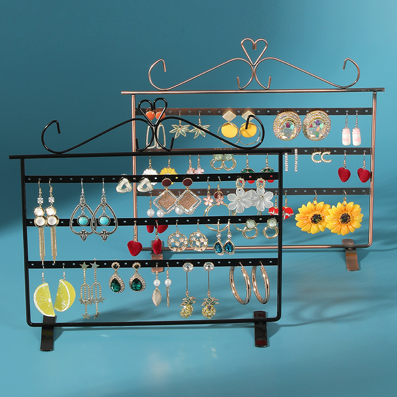 Cercei Display Rack Metal Bijuterii Rack Mare Capacitate Ureche Nail Rack Ureche Clip Bijuterii Depozitare Rack Display Rack Stand Recuzită