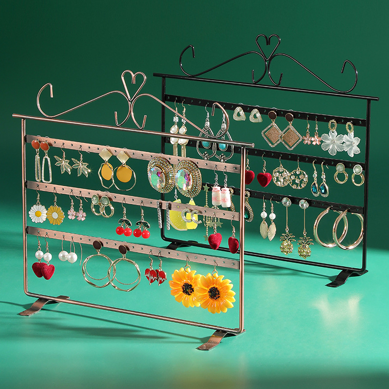 Cercei Display Rack Metal Bijuterii Rack Mare Capacitate Ureche Nail Rack Ureche Clip Bijuterii Depozitare Rack Display Rack Stand Recuzită