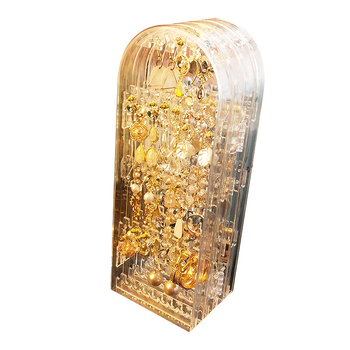 Ράφι για σκουλαρίκια Ράφι επίδειξης Αρχική αποθήκευση Κρεμαστό κολιέ Σκουλαρίκια Κουτί αποθήκευσης σκουλαρικιών Μεγάλη χωρητικότητα Διαφανές Shouyu Su