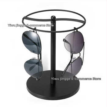 Κουτί αποθήκευσης γυαλιών ηλίου Crossborder Πλαίσιο γυαλιών Μεταλλικό πλαίσιο Βάση πεύκου Αποθήκευση Ράφι προβολής Μαύρο Χρυσό