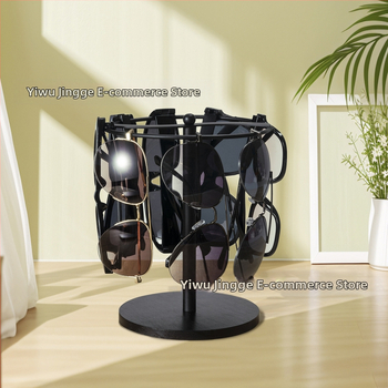 Κουτί αποθήκευσης γυαλιών ηλίου Crossborder Πλαίσιο γυαλιών Μεταλλικό πλαίσιο Βάση πεύκου Αποθήκευση Ράφι προβολής Μαύρο Χρυσό