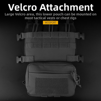 Γιλέκο Wosport Tactical για Εξωτερική Επέκταση Εξοπλισμού, Τσάντα Καλλυντικών, R Style Gp Sub-Bang (8*5) Velcro